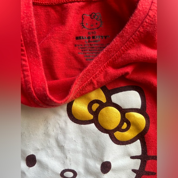 BUNDLE. Sanrio Hello Kitty Graphic T Shirt with Wonder Nation Girls Jeggings - Picture 10 of 10